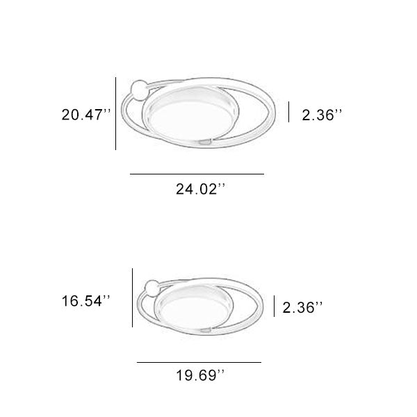 Circular LED Ceiling Light - Lamylie