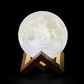 Moon Light with Wooden Base – 16 Shades & Adjustable Brightness - Lamylie