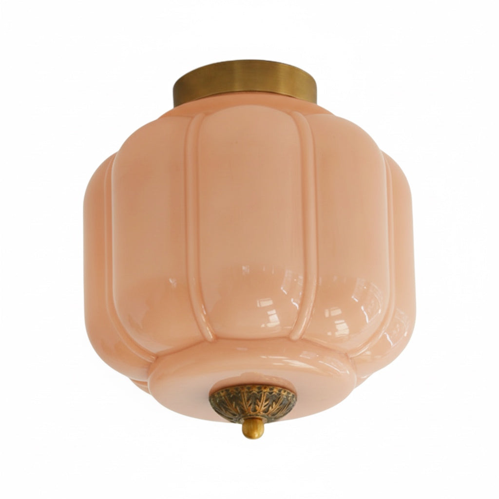 Ceiling Lamp Milk Glass Shade Modern Lighting Scandinavian Style Living Room Dining Room Bedroom Flush Mount - Lamylie