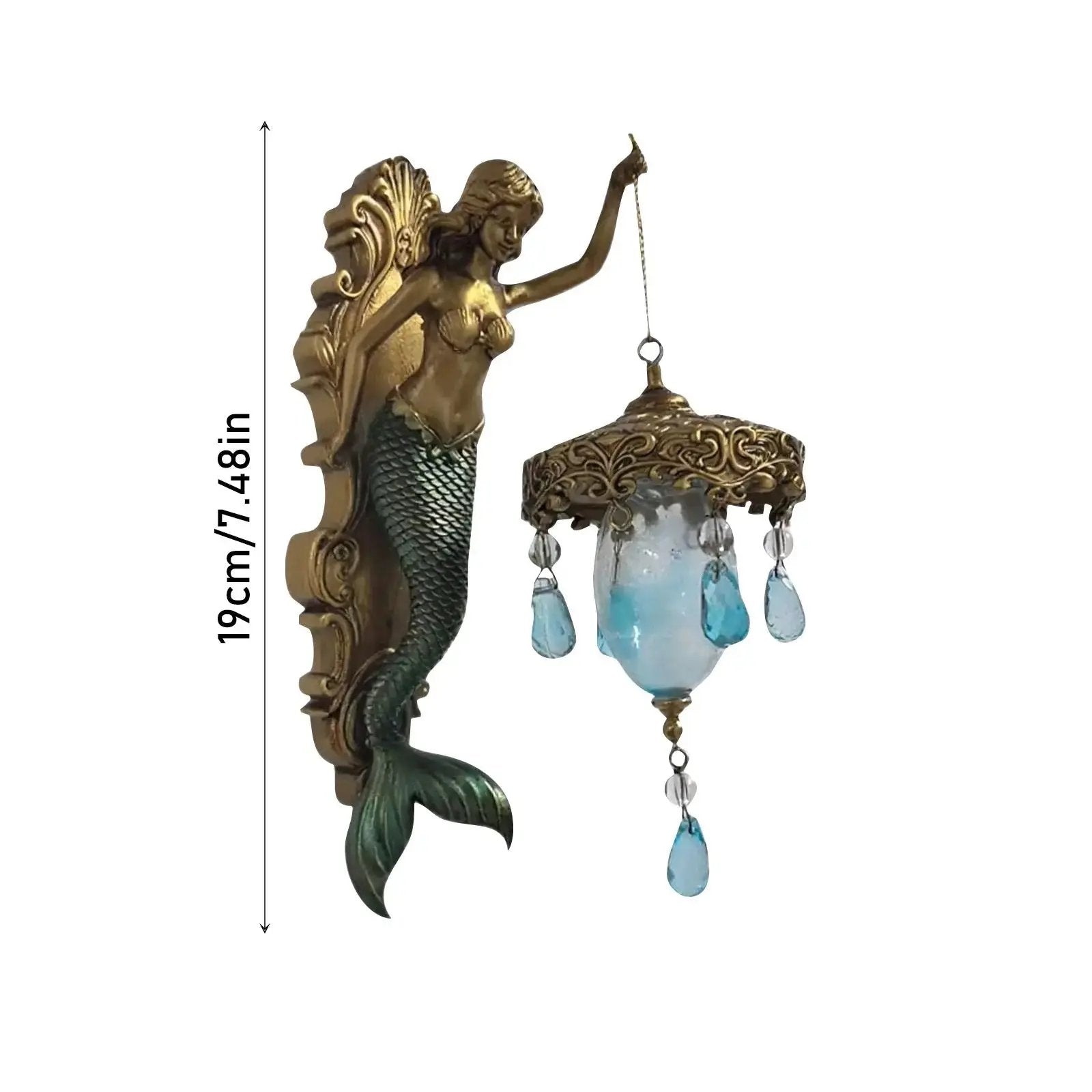 Baroque Style Mermaid Wall Lamp – Romantic Illumination for Your Home - Lamylie