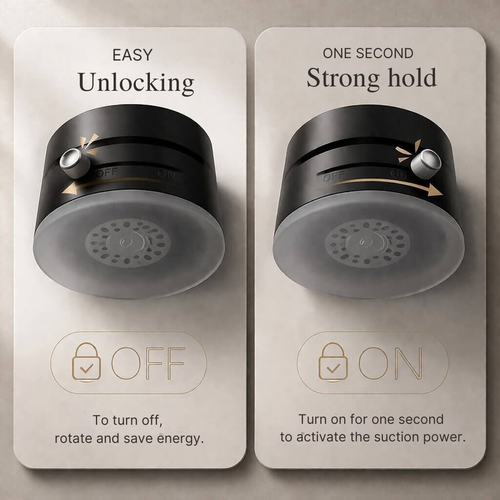 Car Phone Mount with Suction Base | Magnetic Hold | Flexible, Rotatable and Foldable | Magnevo - Lamylie