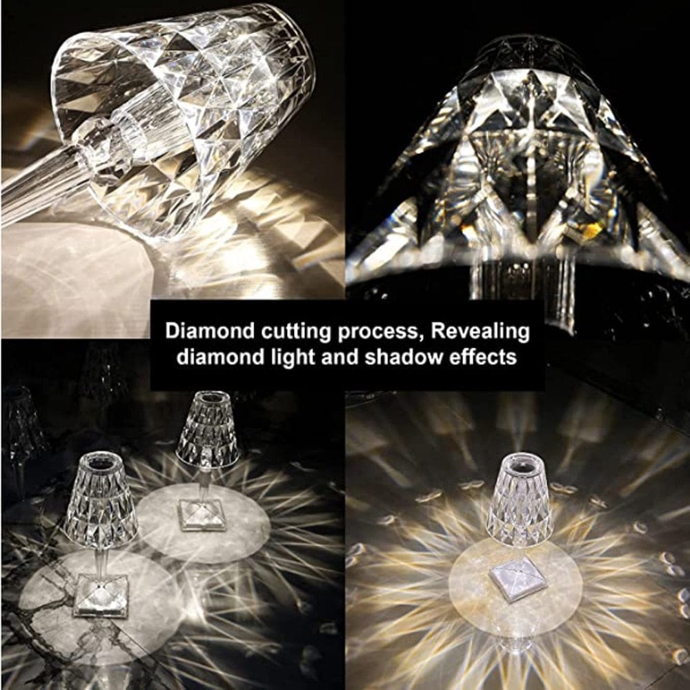 LED Glass Crystal Table Lamp - Lamylie