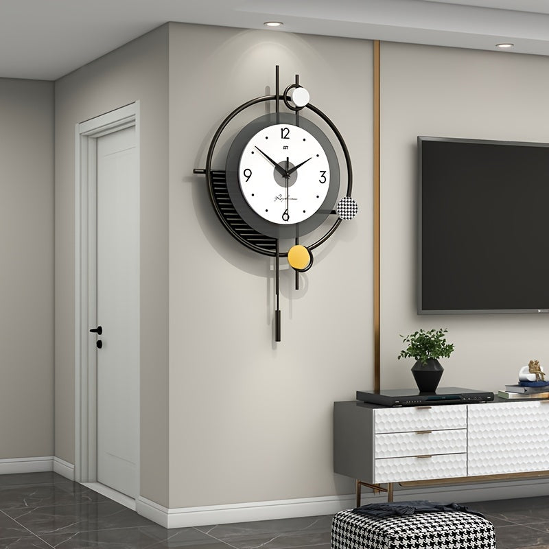 Ceas de perete Aura elegant — mecanism quartz silențios, linii curate