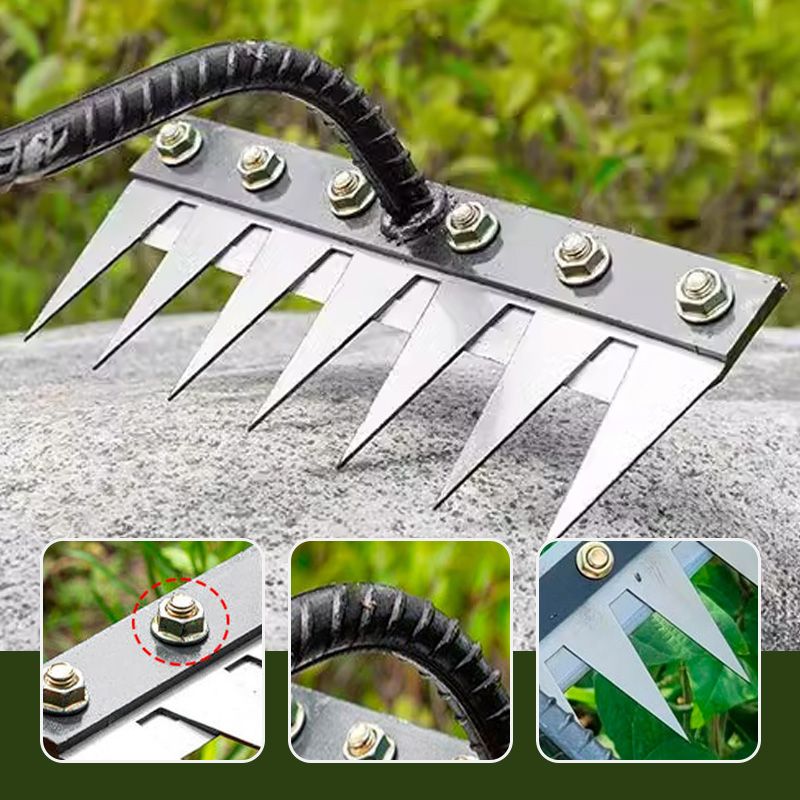 Carbon Steel Garden Weeding Rake - Lamylie
