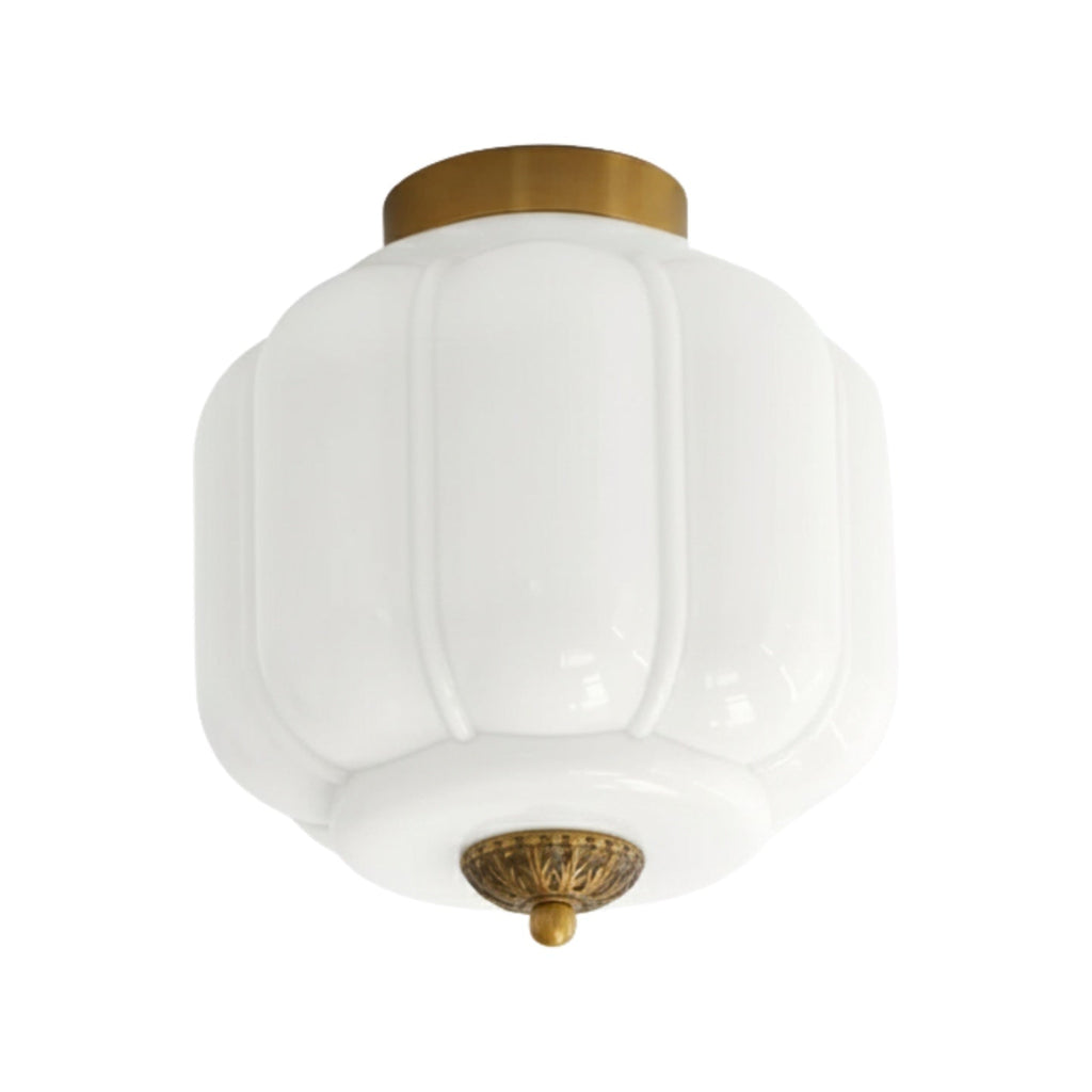 Ceiling Lamp Milk Glass Shade Modern Lighting Scandinavian Style Living Room Dining Room Bedroom Flush Mount - Lamylie