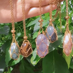 JoyauDiamanté - Interchangeable Crystal Stone Necklace for a Radiant Style and Inner Harmony - Lamylie