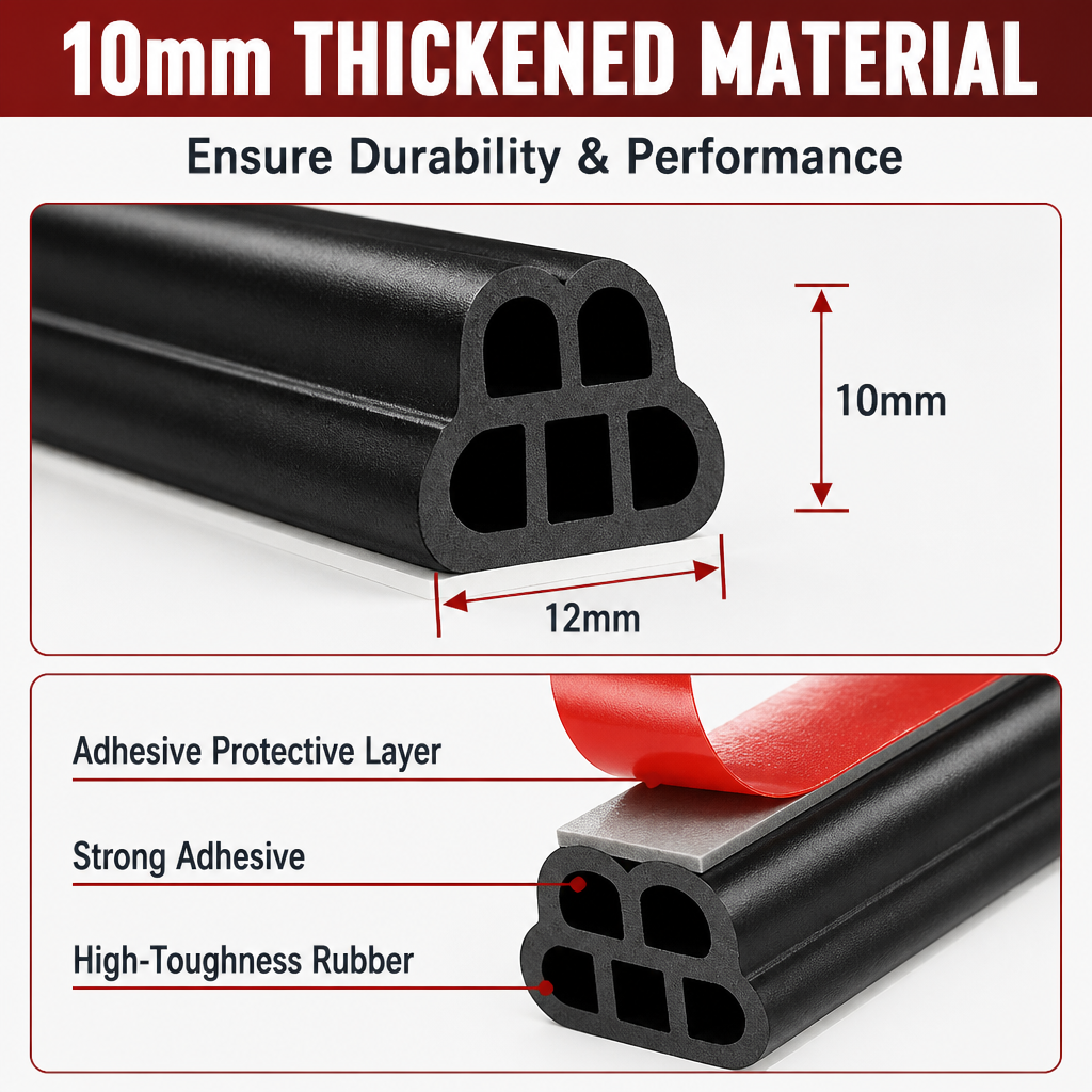 HushSeal — Μείωσε τον θόρυβο στην καμπίνα σου από 85 dB σε 50 dB μέσα σε λίγα λεπτά - Lamylie