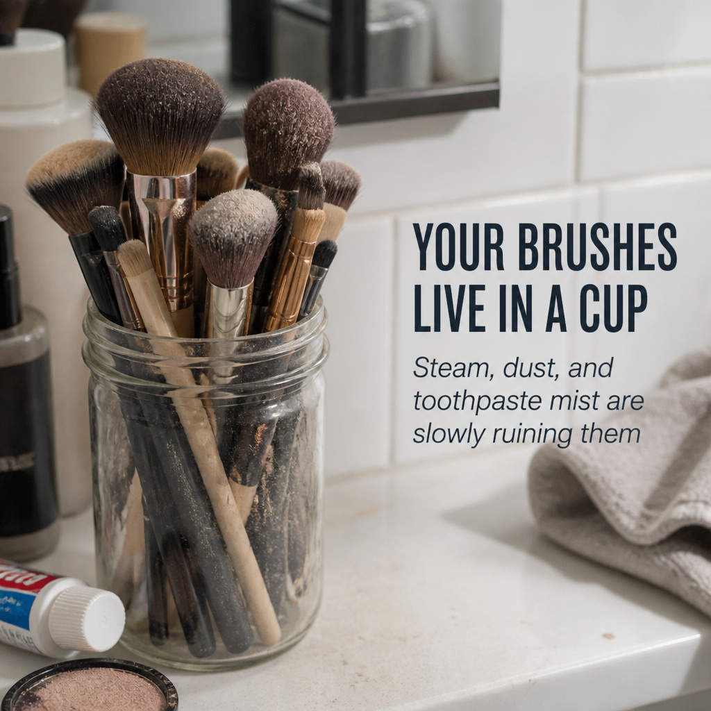 MetroLux Brush & Beyond Organizer — Transform Bathroom Chaos into Fresh, Clutter-Free Calm - Lamylie