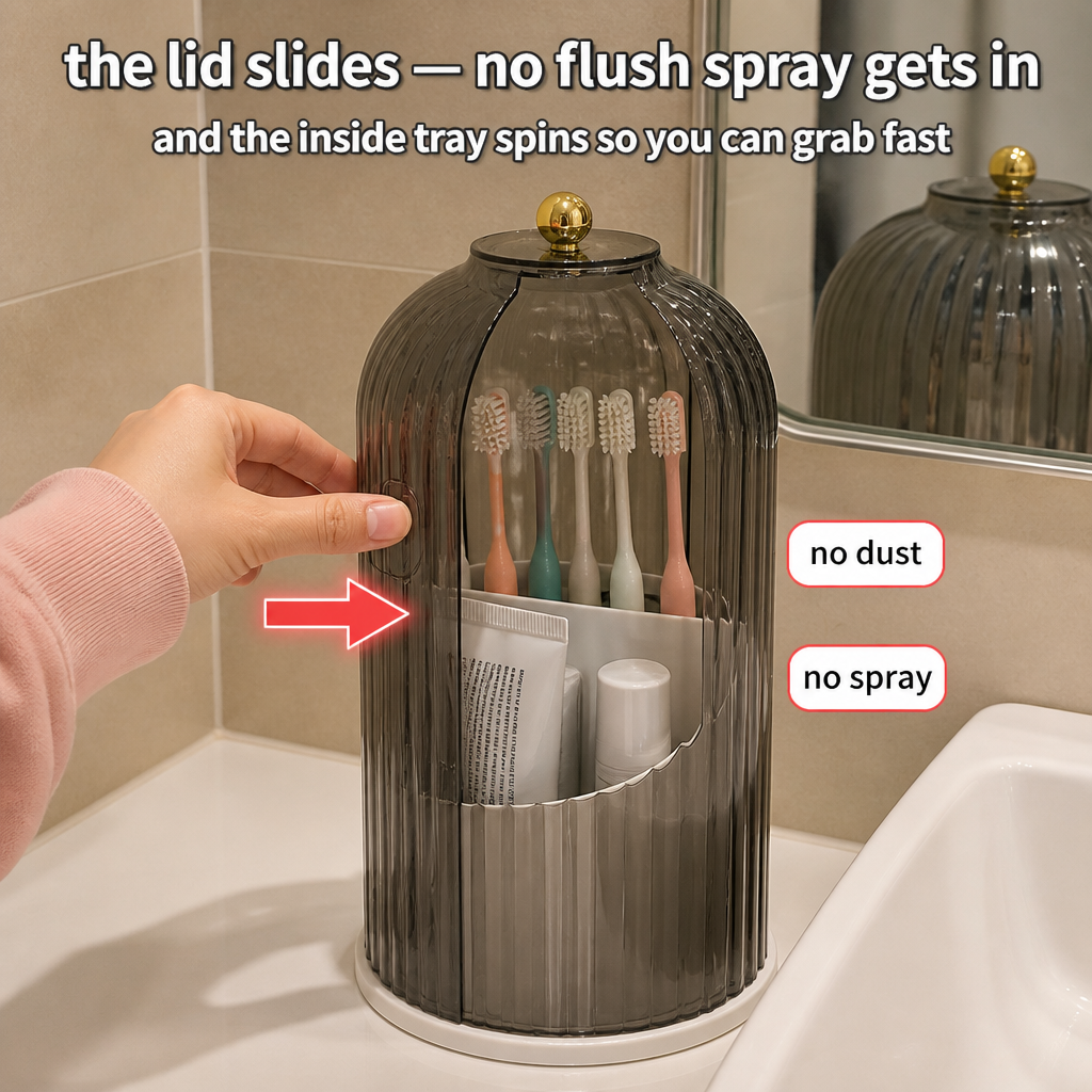 MetroLux Brush & Beyond Organizer — Transform Bathroom Chaos into Fresh, Clutter-Free Calm - Lamylie