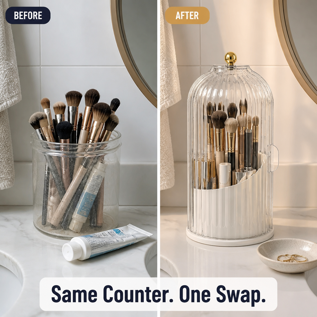 MetroLux Brush & Beyond Organizer — Transform Bathroom Chaos into Fresh, Clutter-Free Calm - Lamylie