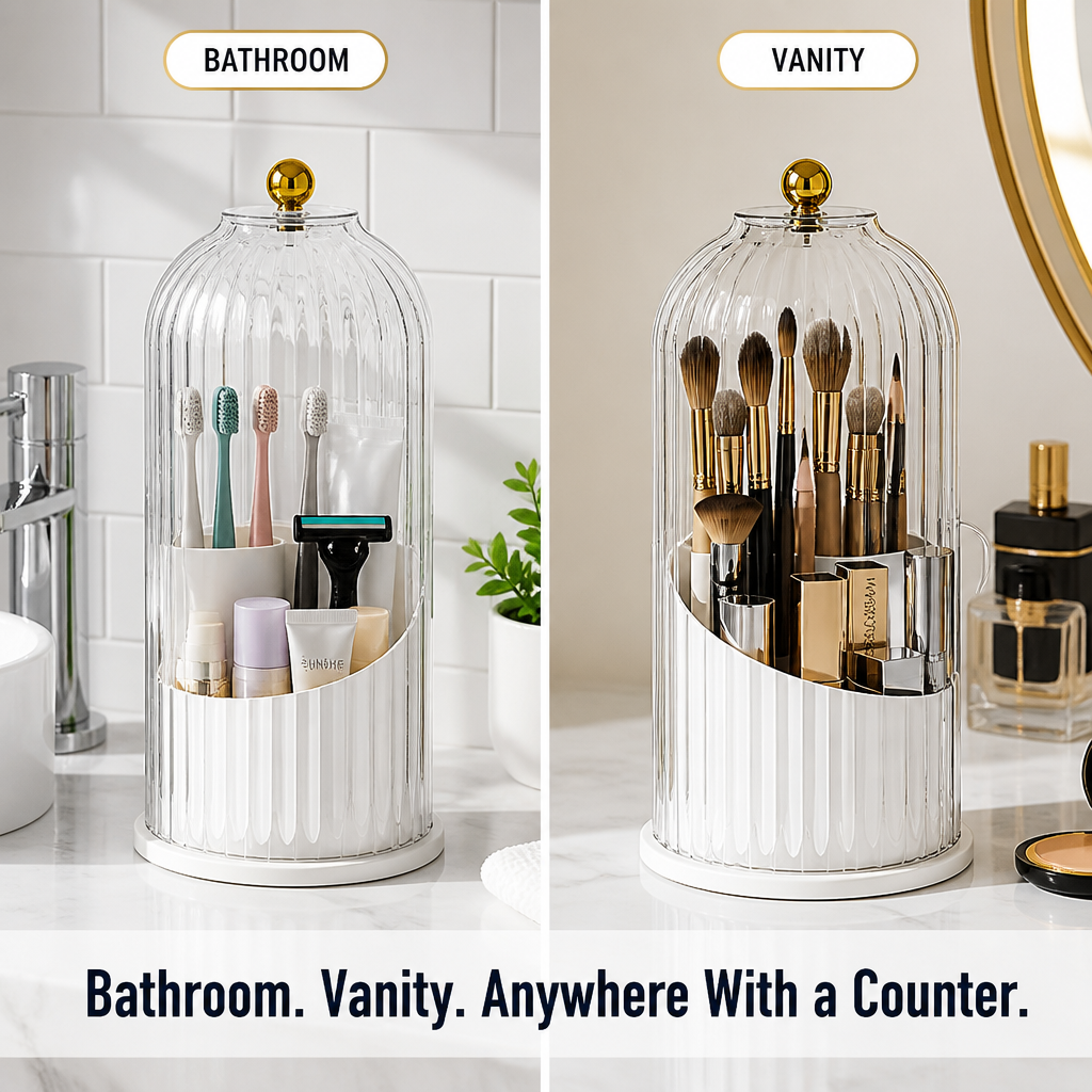 MetroLux Brush & Beyond Organizer — Transform Bathroom Chaos into Fresh, Clutter-Free Calm - Lamylie