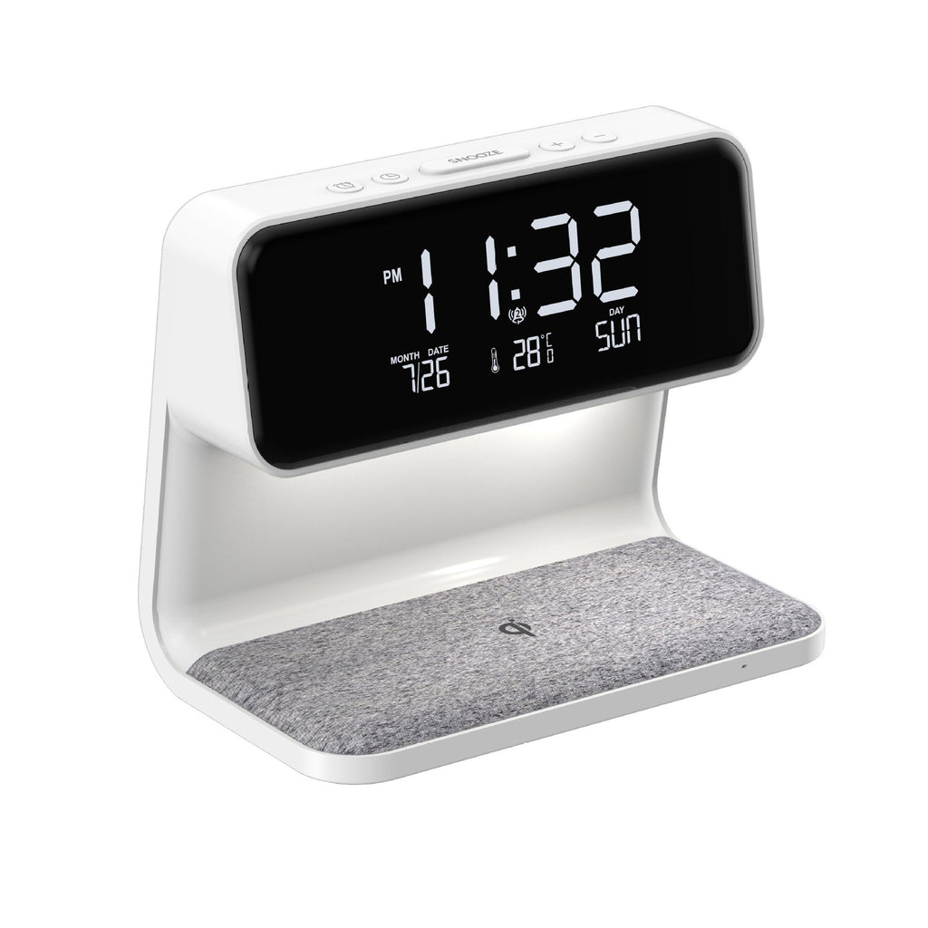 Wireless Charging Night Light and Multifunctional Alarm Clock - Lamylie
