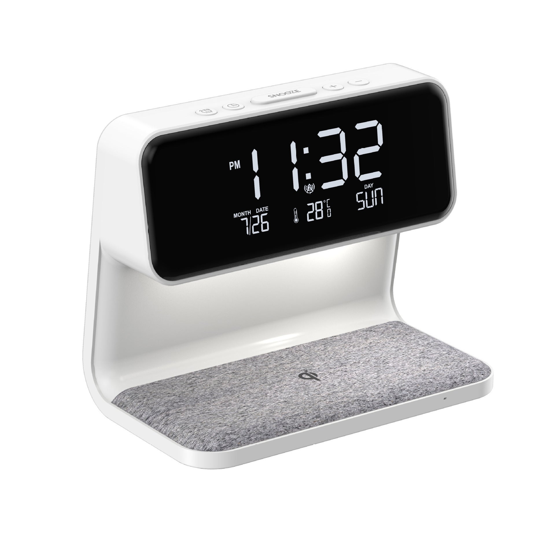 Wireless Charging Night Light and Multifunctional Alarm Clock - Lamylie