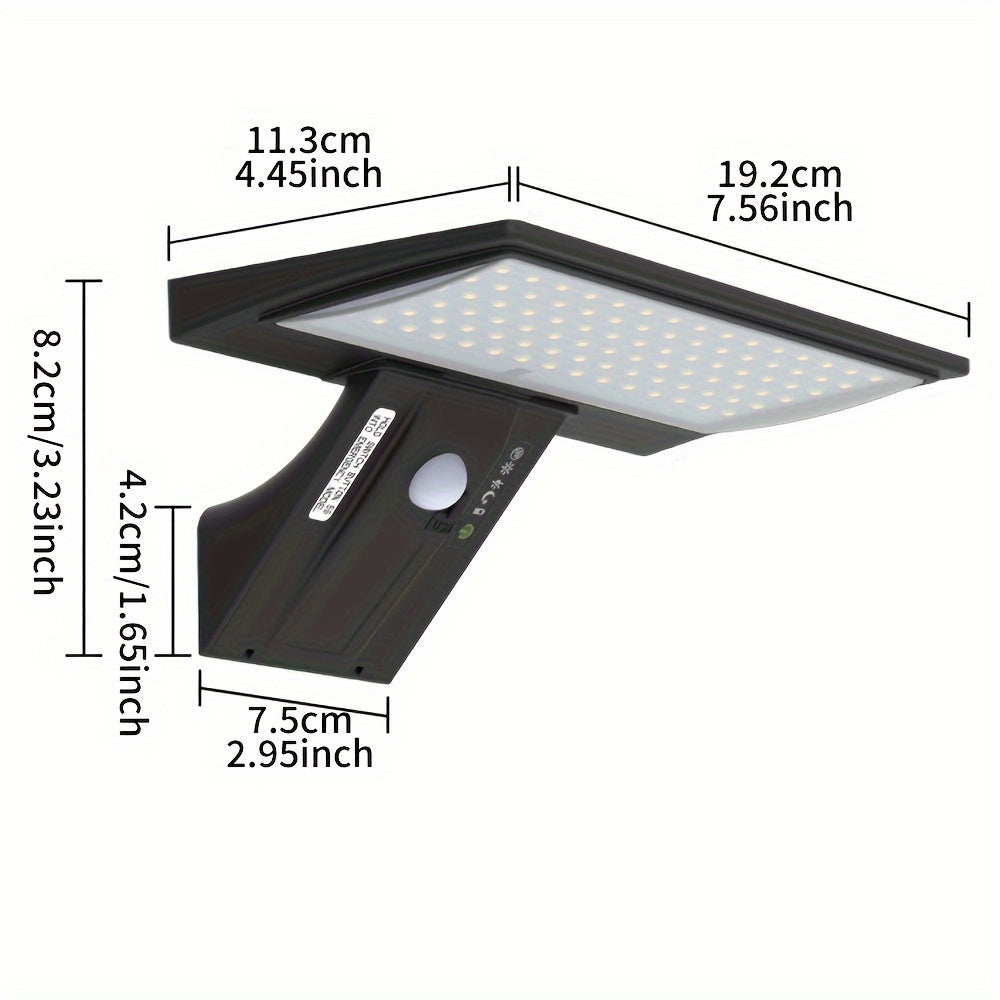 Solar Powered LED Wall Light with Motion Detector & Remote Control - Lamylie