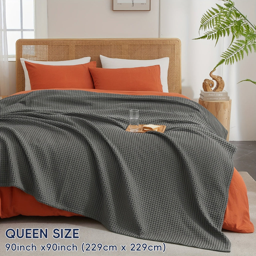 Coperta waffle accogliente Cloudweave — Tessuto leggero, resistente e adatto all’uso quotidiano