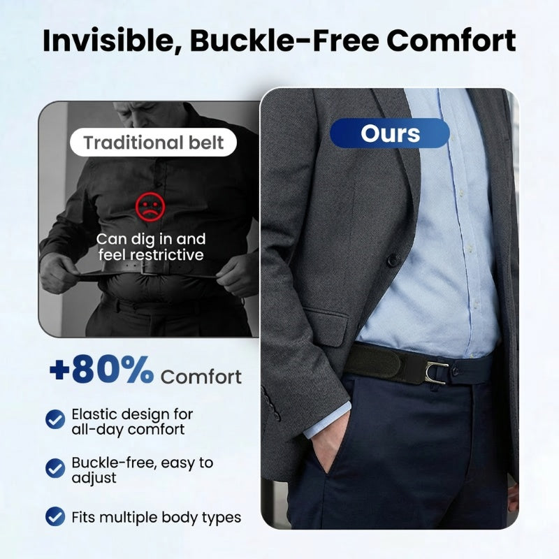 Flexibel – Buckle-Free Stretch Belt with Hidden Hook Closure - Lamylie