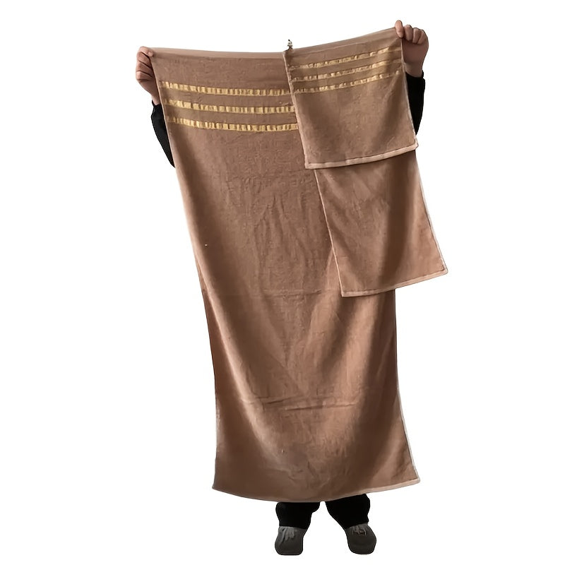 Conjunto de 8 toalhas 100% algodão Luxebliss — 400 GSM, macias e absorventes, qualidade hoteleira