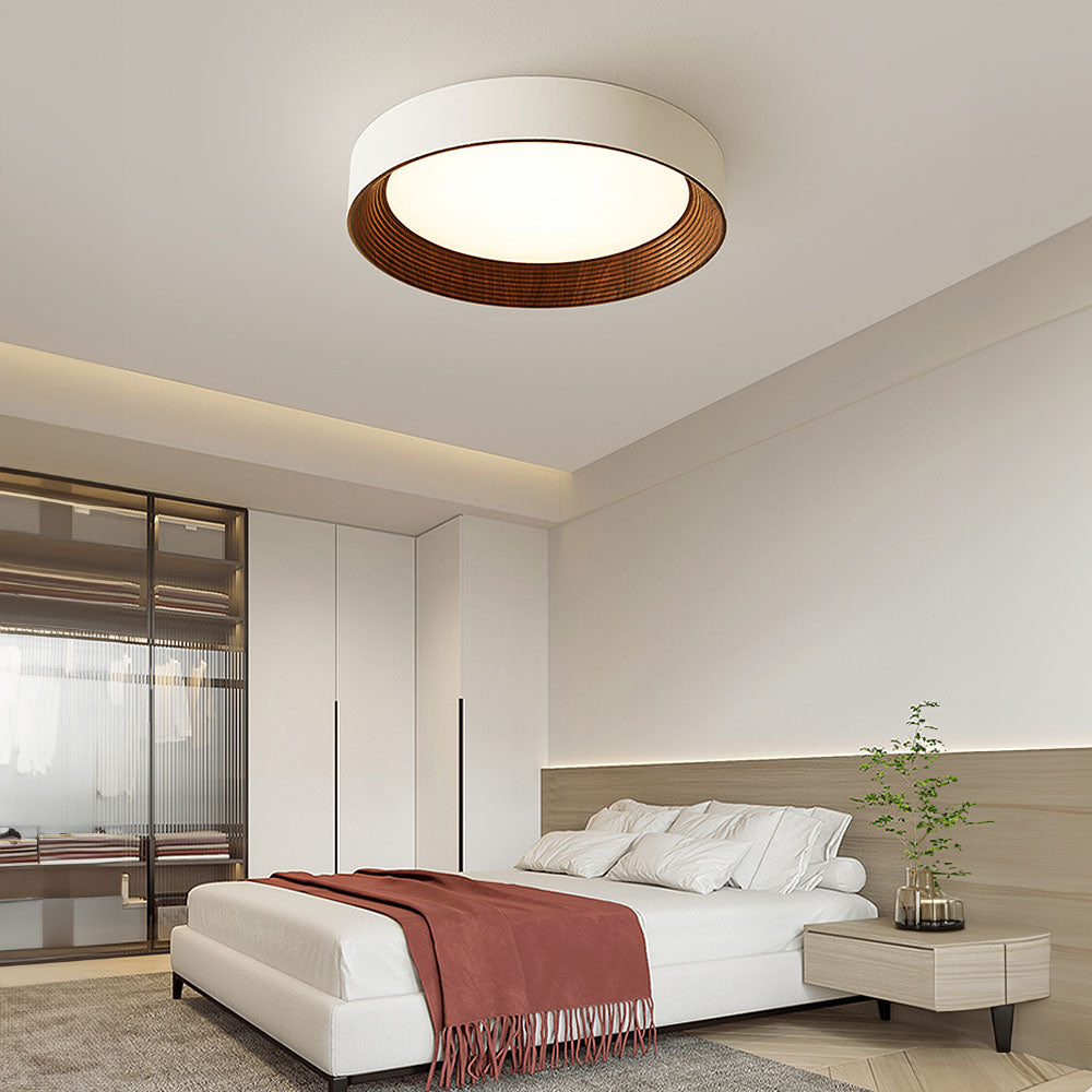 Minimalist Round Low-Profile Ceiling Lamp Bedroom Ceiling Lighting LED - Lamylie