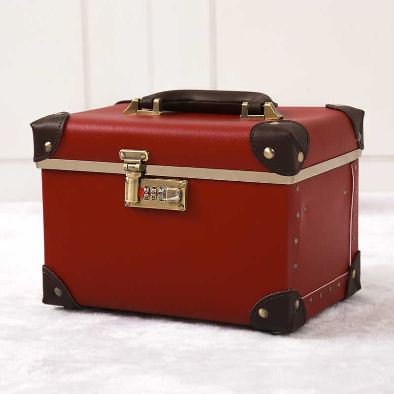 Trousse en Cuir Double Grande Capacité