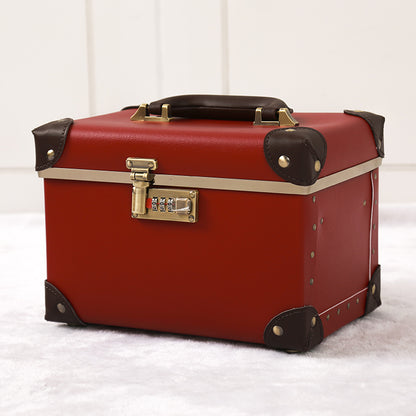 Trousse en Cuir Double Grande Capacité