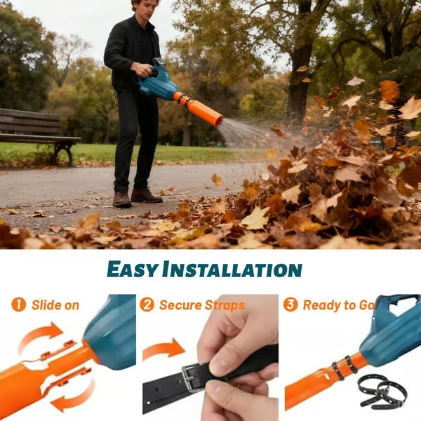 Accesoriu amplificator al fluxului de aer pentru suflanta de frunze | Amplificator de flux | Montare rapidă fără unelte | AirJetPro - Lamylie