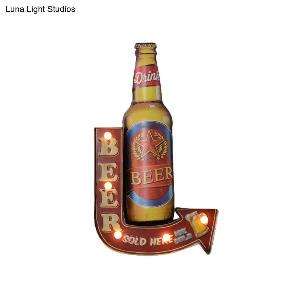 Lámpara de pared LED de montaje en superficie con alimentación por batería | Luz nocturna moderna de metal en negro, rosa-rojo y azul-amarillo - Lamylie