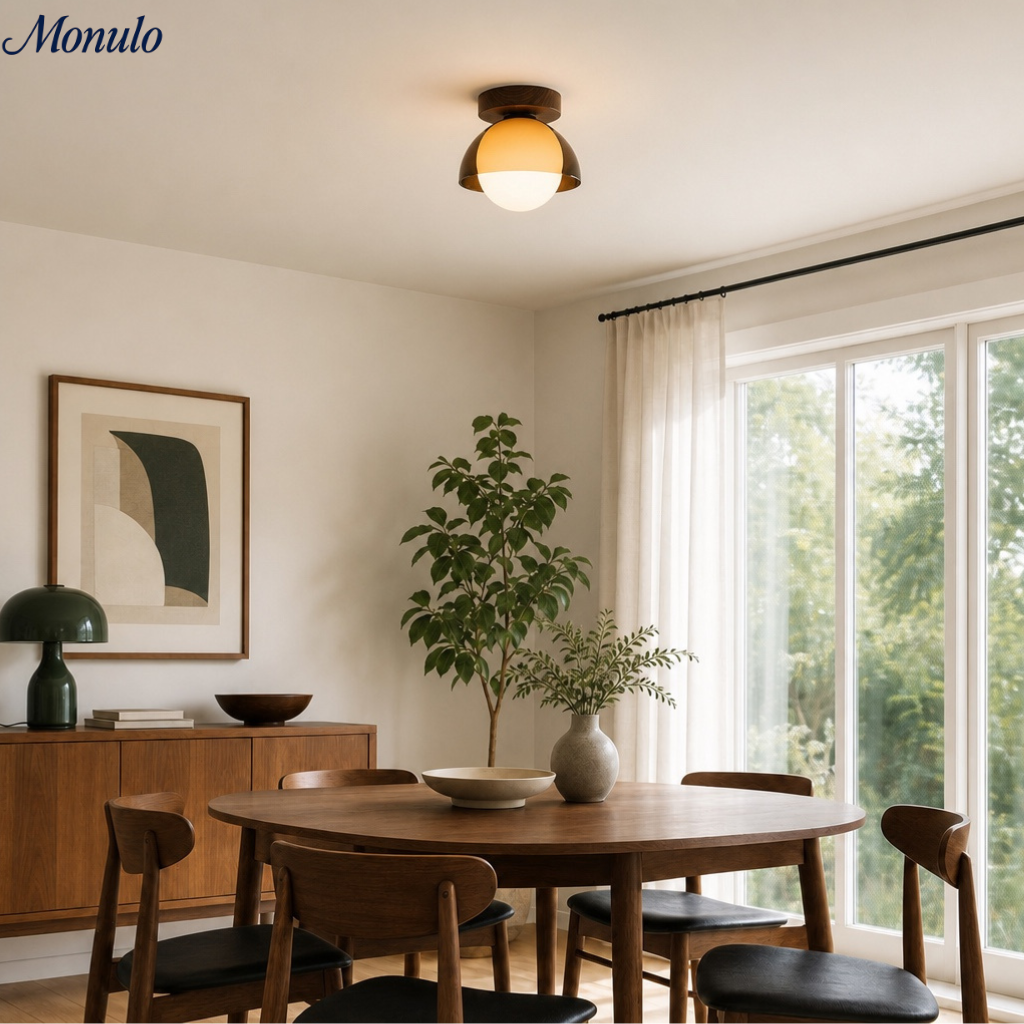 Vintage Ceiling Lamp with Sunset Tones for Hallway and Entrance | Modern Ambient Lighting - Lamylie