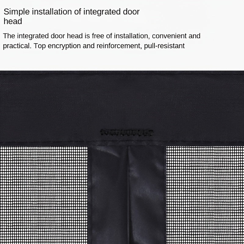 Magnaseal マグネット式ドア用メッシュカーテン — 穴あけ不要の取り付け、自動閉鎖