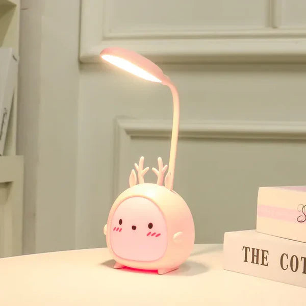 Cartoon LED Table Lamp with Adjustable Neck – Soft Light for Eye Comfort - Lamylie