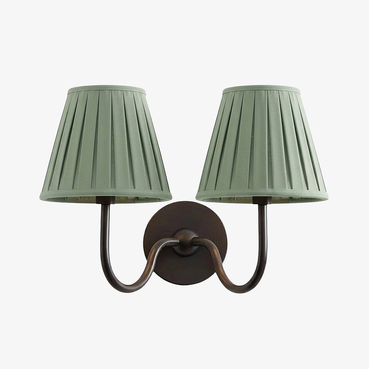 Wall Lamp with Pleated Fabric Shade | Classic Lighting for Bedroom and Living Room - Lamylie