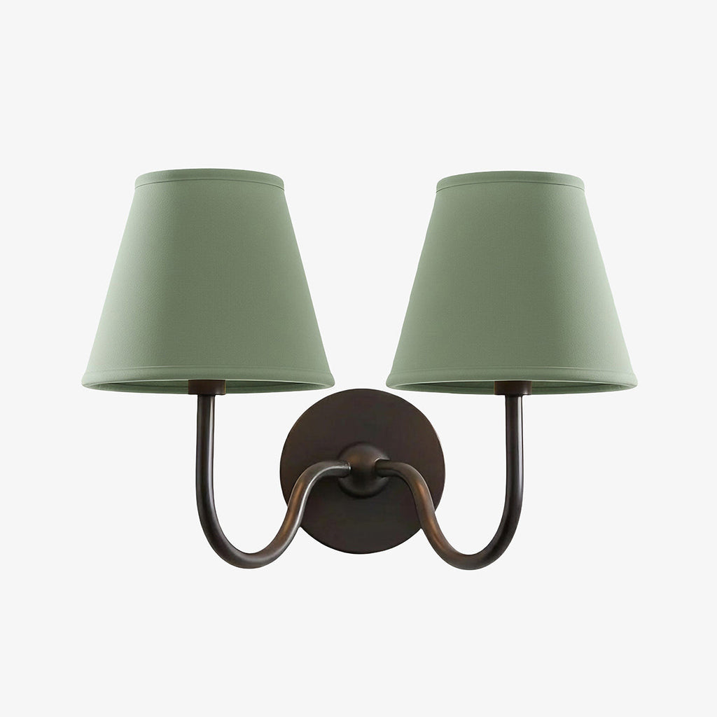 Wall Lamp with Pleated Fabric Shade | Classic Lighting for Bedroom and Living Room - Lamylie