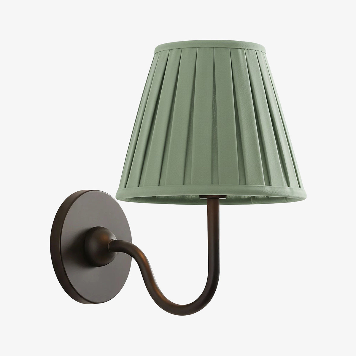 Wall Lamp with Pleated Fabric Shade | Classic Lighting for Bedroom and Living Room - Lamylie