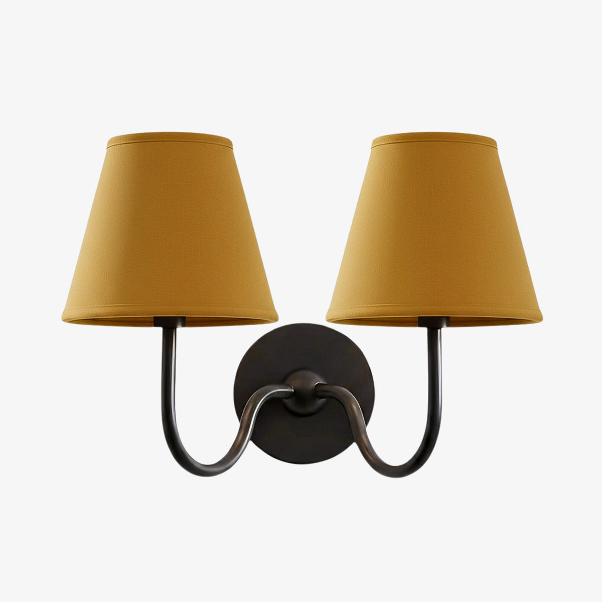 Wall Lamp with Pleated Fabric Shade | Classic Lighting for Bedroom and Living Room - Lamylie