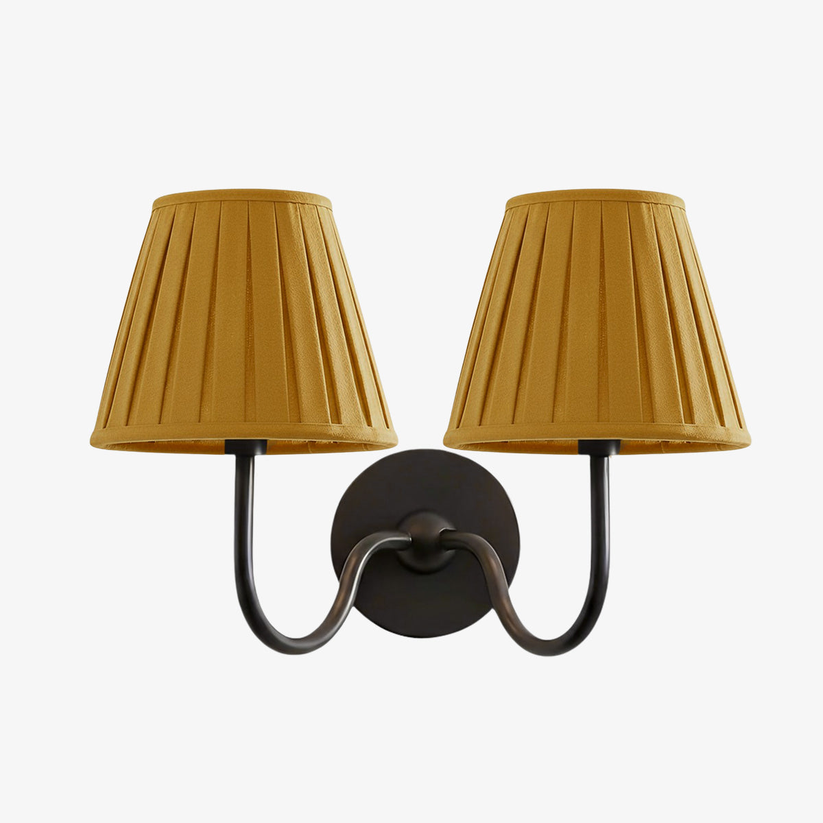 Wall Lamp with Pleated Fabric Shade | Classic Lighting for Bedroom and Living Room - Lamylie