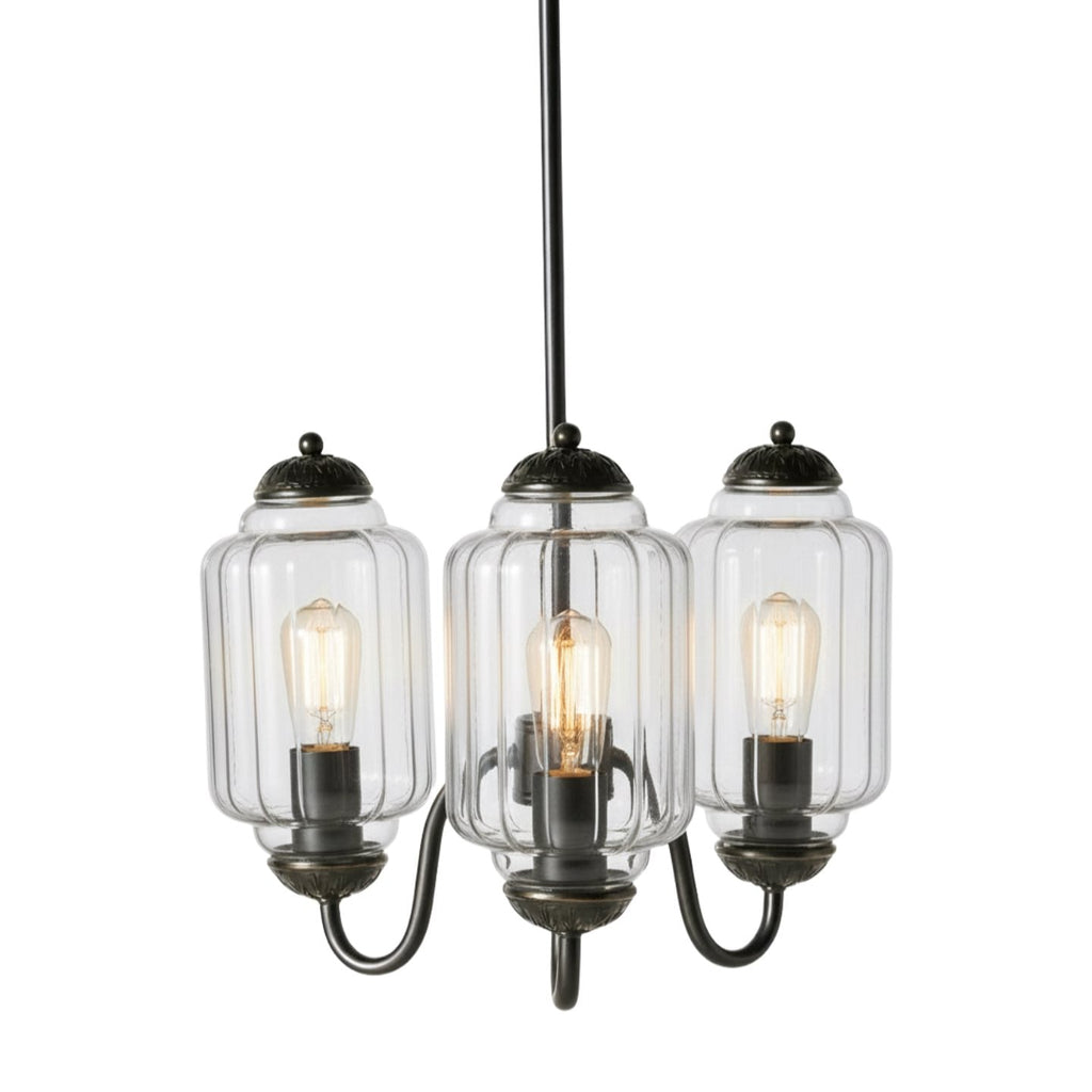 Vintage Milk Glass Pendant Lamp with Wavy Edge | Scandinavian Atmosphere Lighting for Kitchen and Bedroom - Lamylie