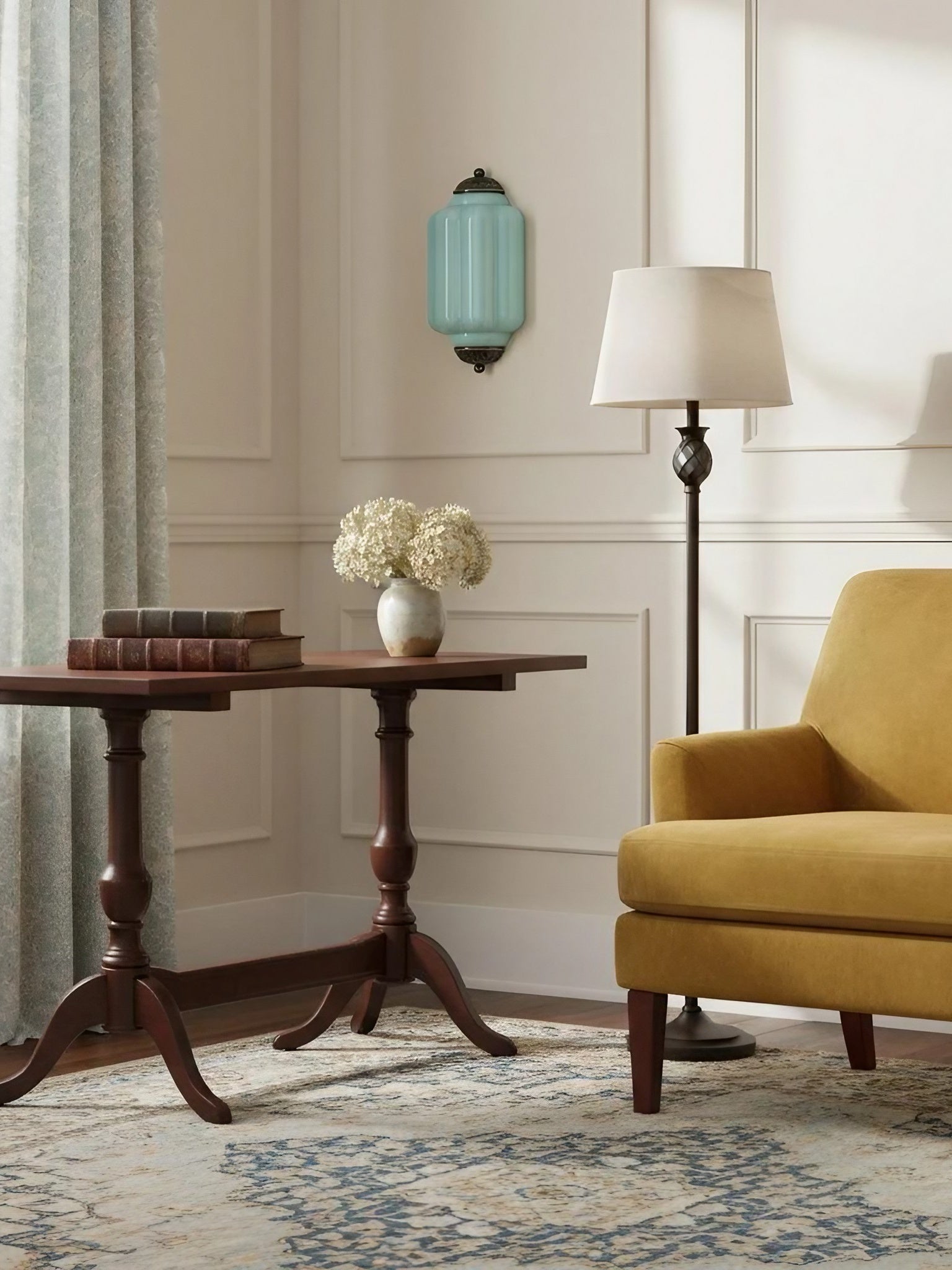 Milk Glass Wall Lamp for Bedroom Hall Scandinavian Style - Lamylie