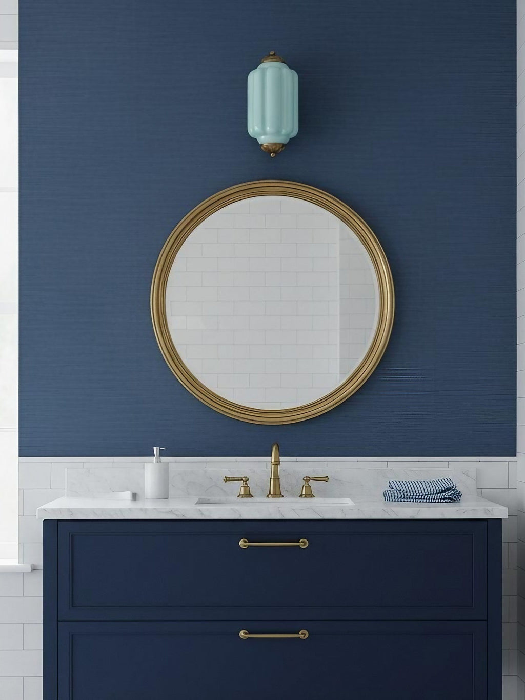 Milk Glass Wall Lamp for Bedroom Hall Scandinavian Style - Lamylie