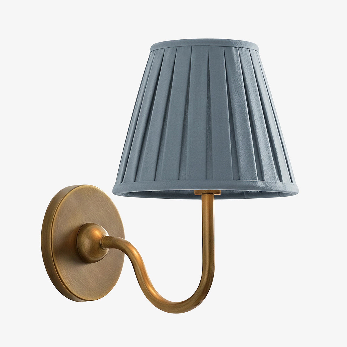Wall Lamp with Pleated Fabric Shade | Classic Lighting for Bedroom and Living Room - Lamylie