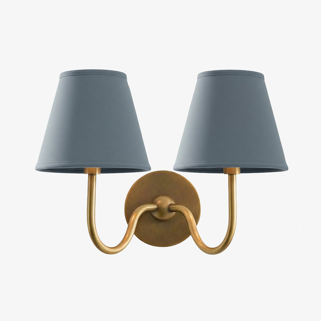 Wall Lamp with Pleated Fabric Shade | Classic Lighting for Bedroom and Living Room - Lamylie