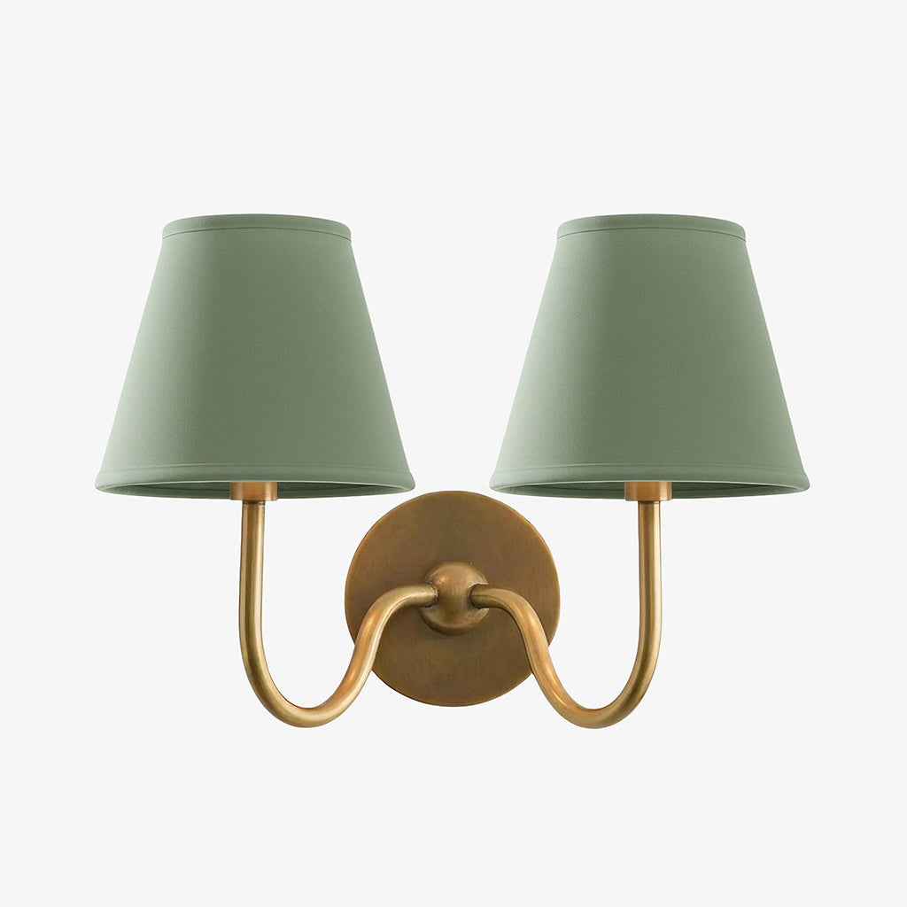 Wall Lamp with Pleated Fabric Shade | Classic Lighting for Bedroom and Living Room - Lamylie