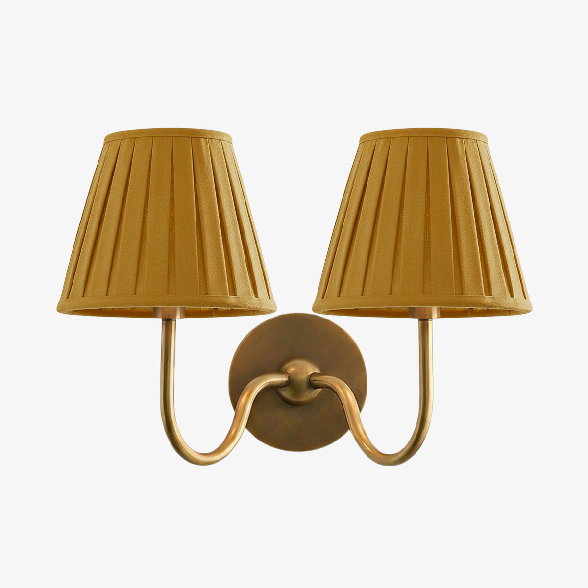 Wall Lamp with Pleated Fabric Shade | Classic Lighting for Bedroom and Living Room - Lamylie