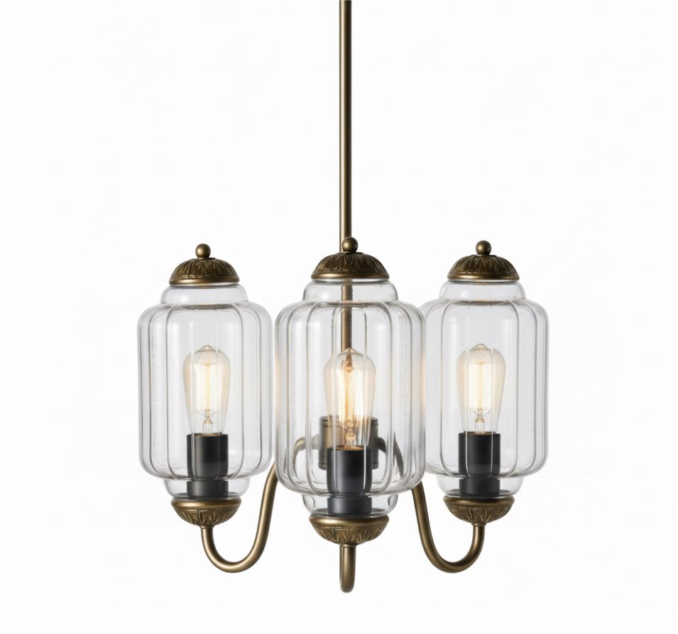 Vintage Milk Glass Pendant Lamp with Wavy Edge | Scandinavian Atmosphere Lighting for Kitchen and Bedroom - Lamylie