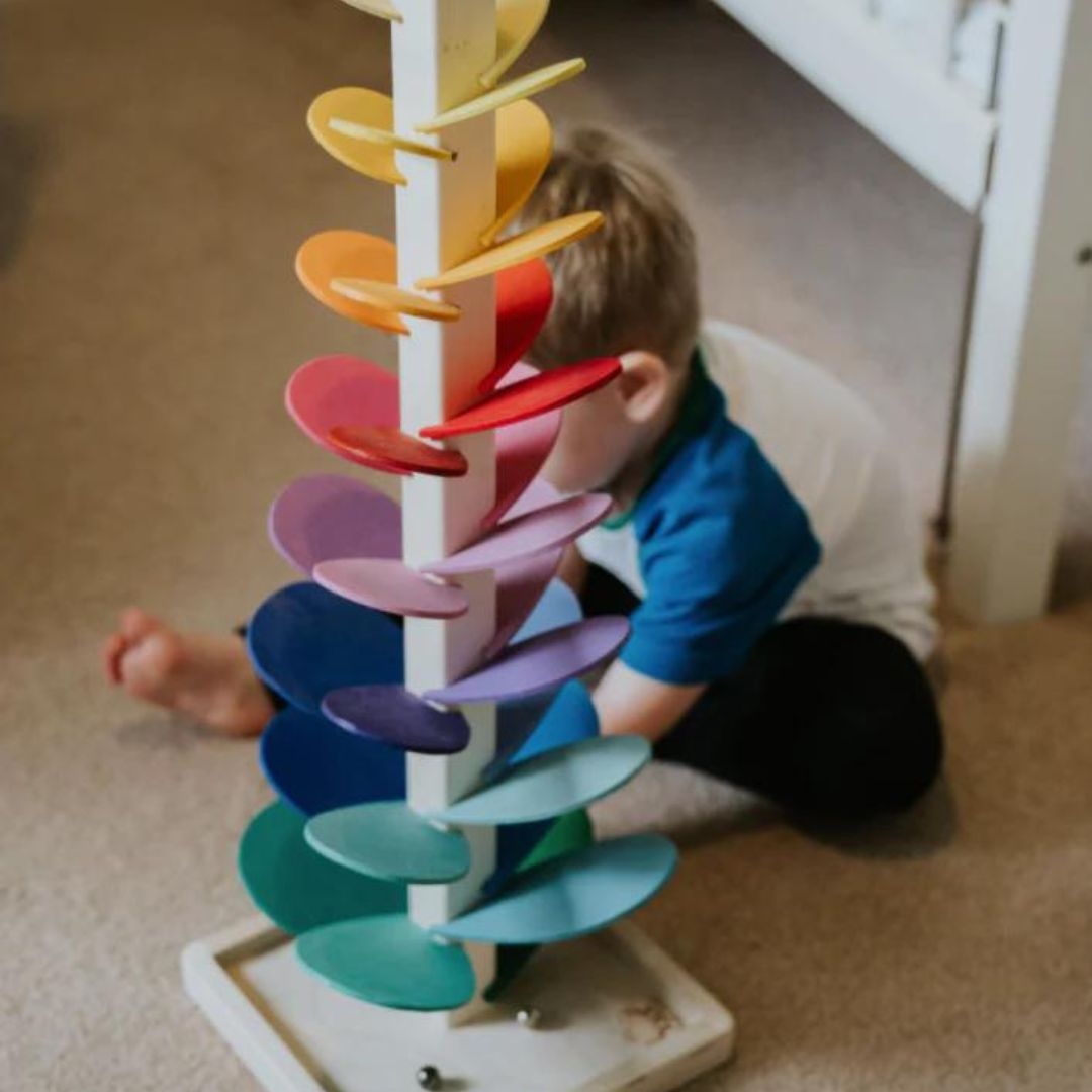 Montessori Ball Rain – Colorful Sound Play Activity - Lamylie