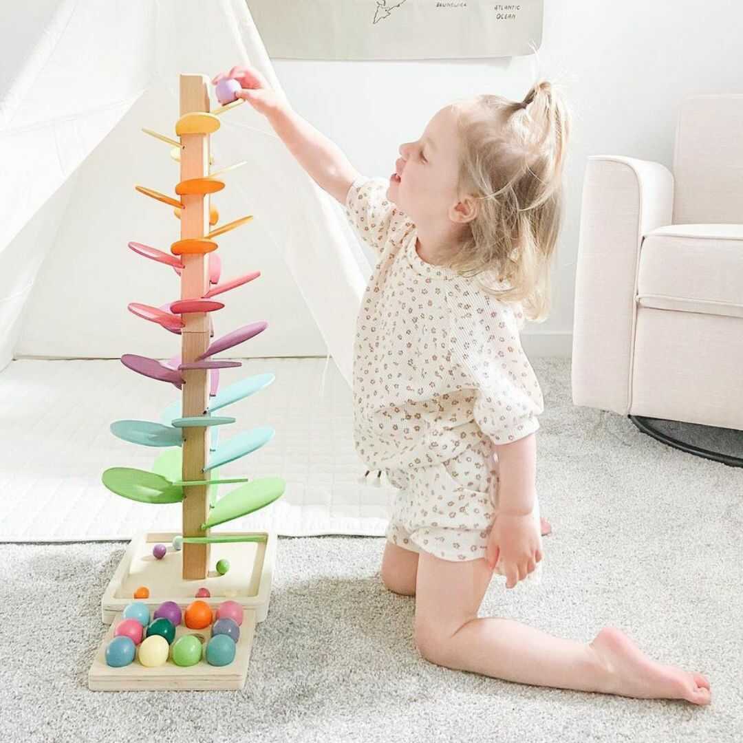 Montessori Ball Rain – Colorful Sound Play Activity - Lamylie
