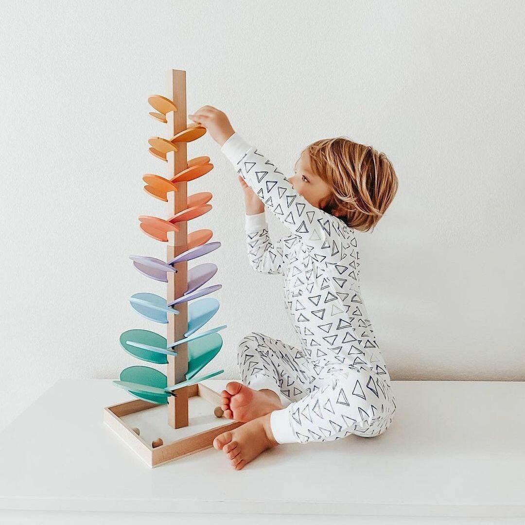 Montessori Ball Rain – Colorful Sound Play Activity - Lamylie