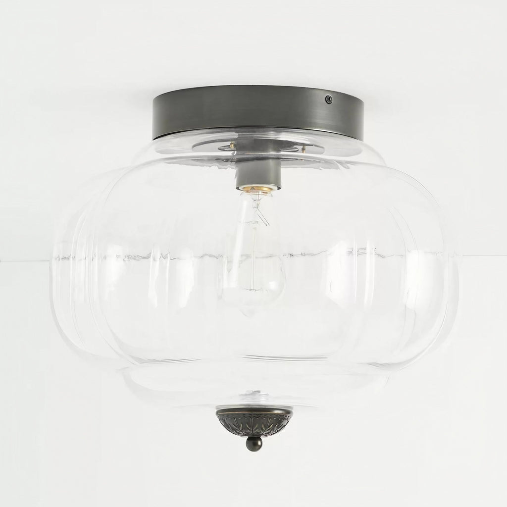 Ceiling Lamp Milk Glass Shade Modern Lighting Scandinavian Style Living Room Dining Room Bedroom Flush Mount - Lamylie