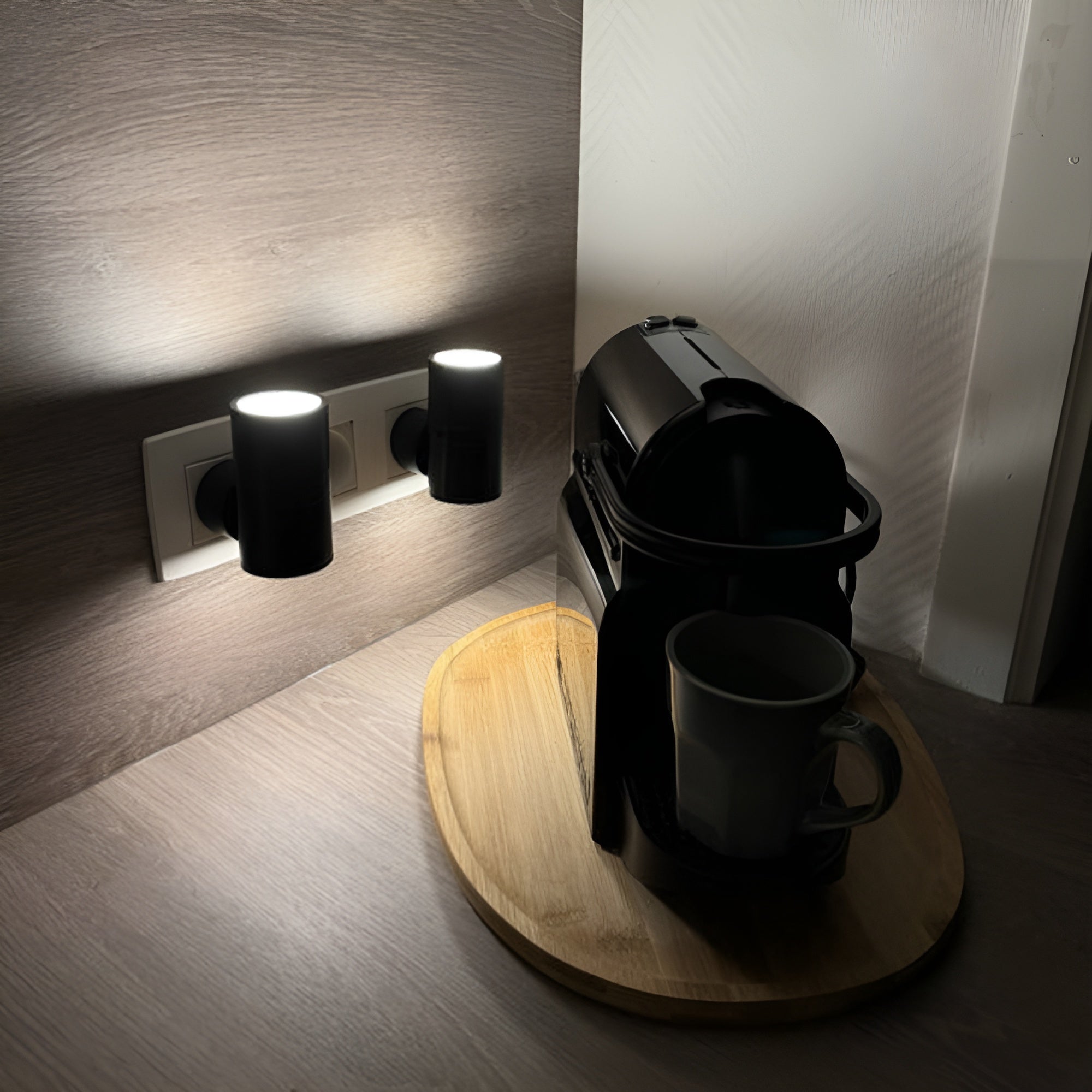 Adjustable LED Night Lamp Plug-in with Rotary Dial – Soft White Glow - Lamylie