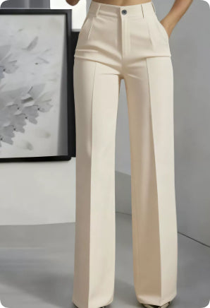 Pantalon Minimaliste Blanc pour Femme