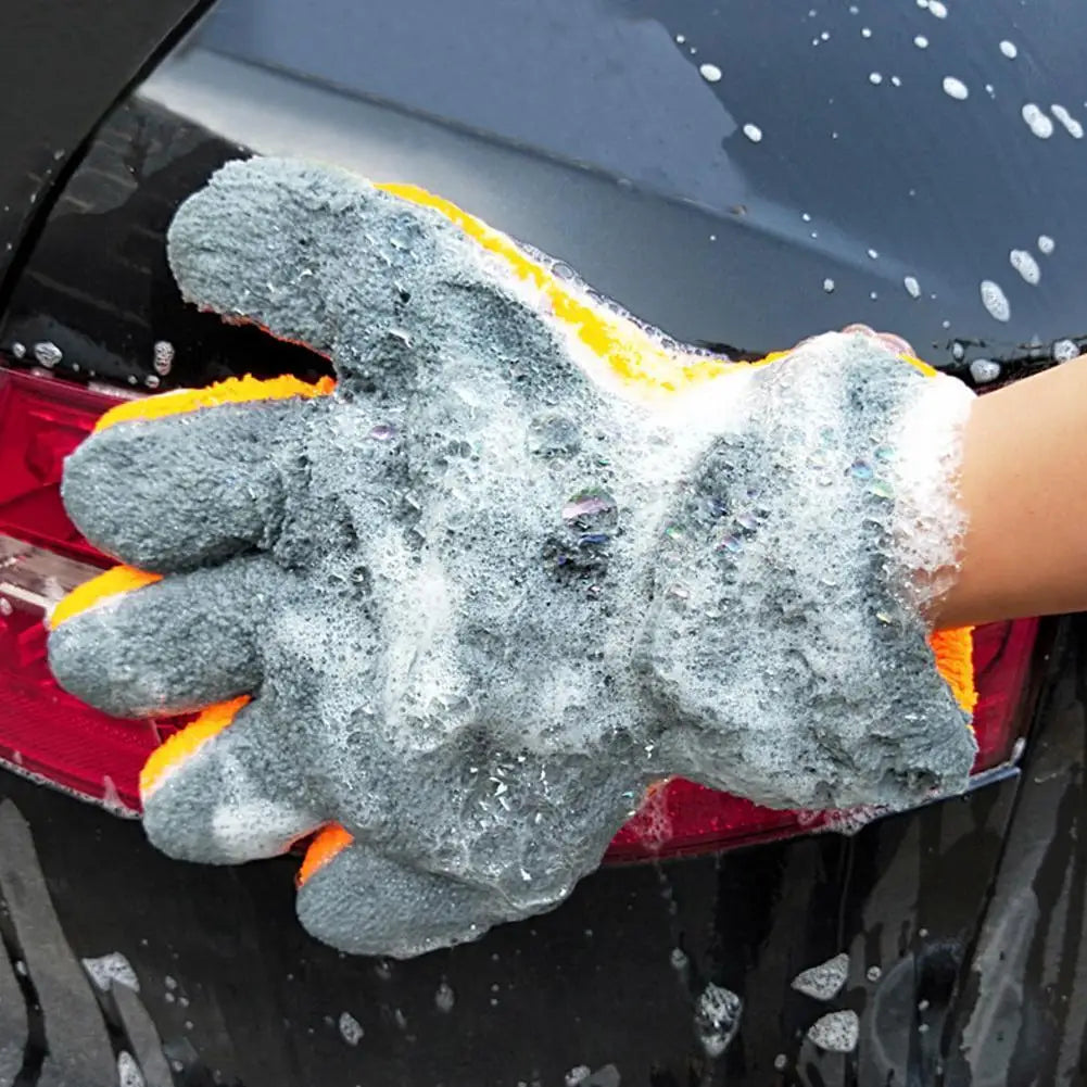 Microfiber Wash Glove - Scratch-Free Cleaning Mitt - Lamylie