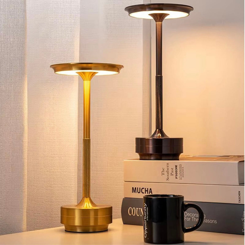 Wireless LED Desk Lamp with Touch Dimmer – Aluminum, IP44 - Lamylie